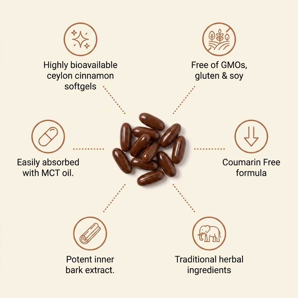 Ceylora Ceylon Cinnamon Softgels